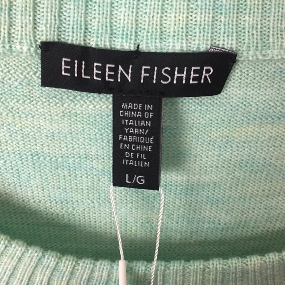 EILEEN FISHER NWT Merino Wool Pullover Sweater L - Picture 4 of 8